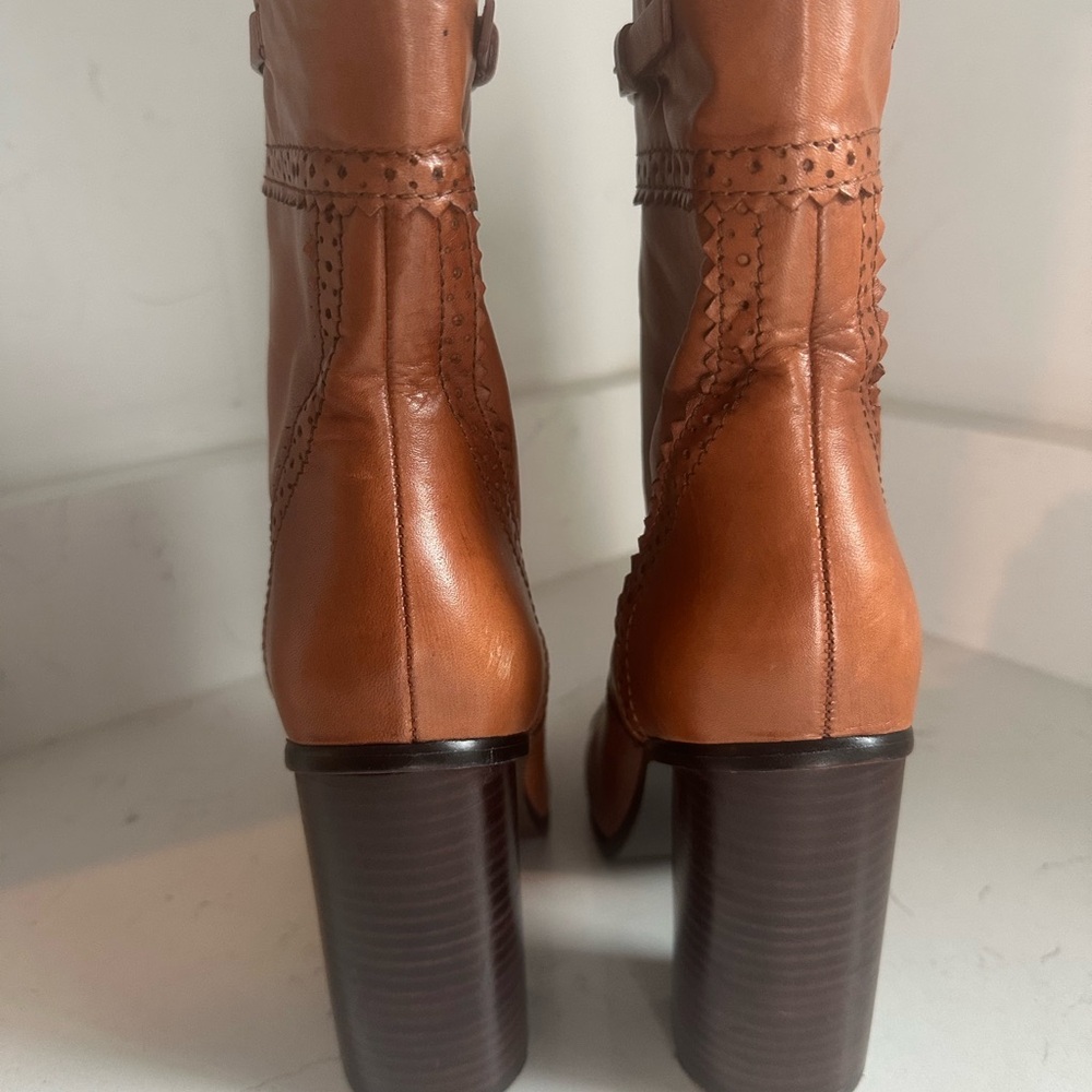 Tory‎ Burch Huxley sz8 brown booties - Picture 11 of 13